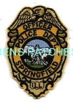 ILLINOIS,SPRINGFIELD POLICE BADGE PATCH 1_wm